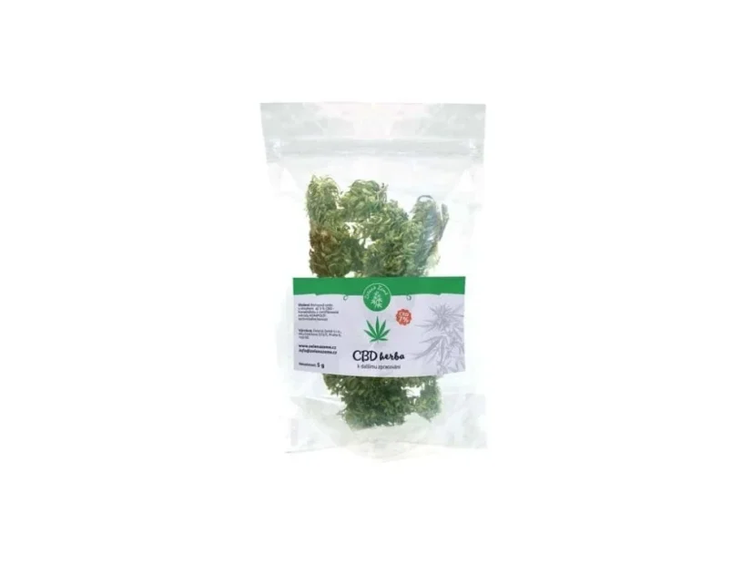 CBD herba k ďalšiemu spracovaniu 11%, 5 g Zelená Země